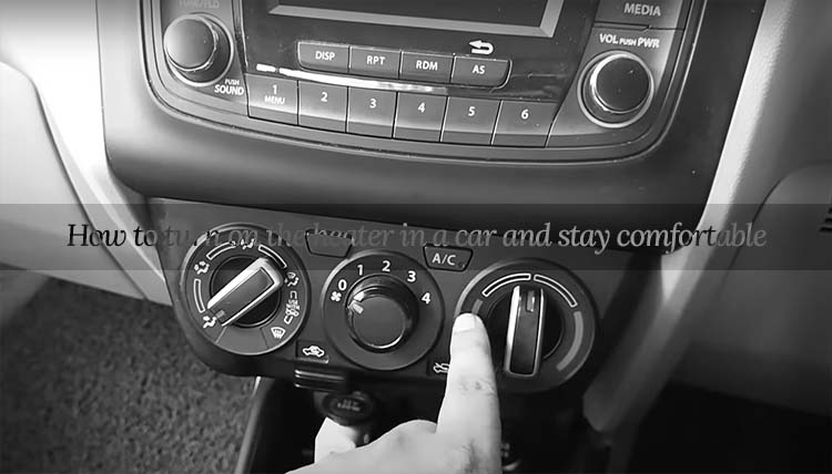 How to turn on the heater in a car