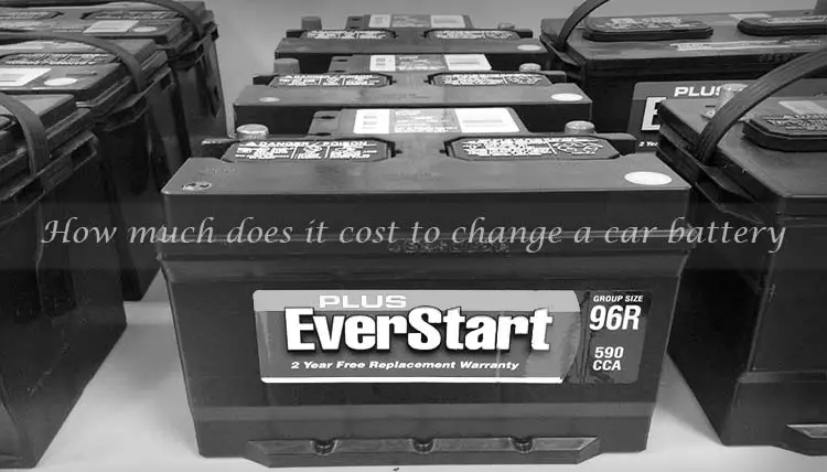 How much does it cost to change a car battery